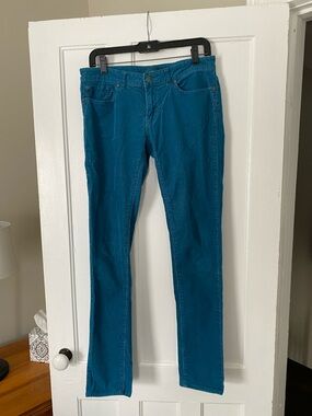 Prana Teal Straight Leg Corduroy Jeans